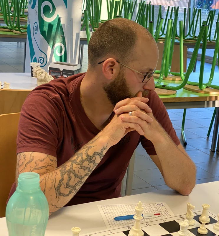 Damien Nachtergaele, curieux de la partie de son principal adversaire